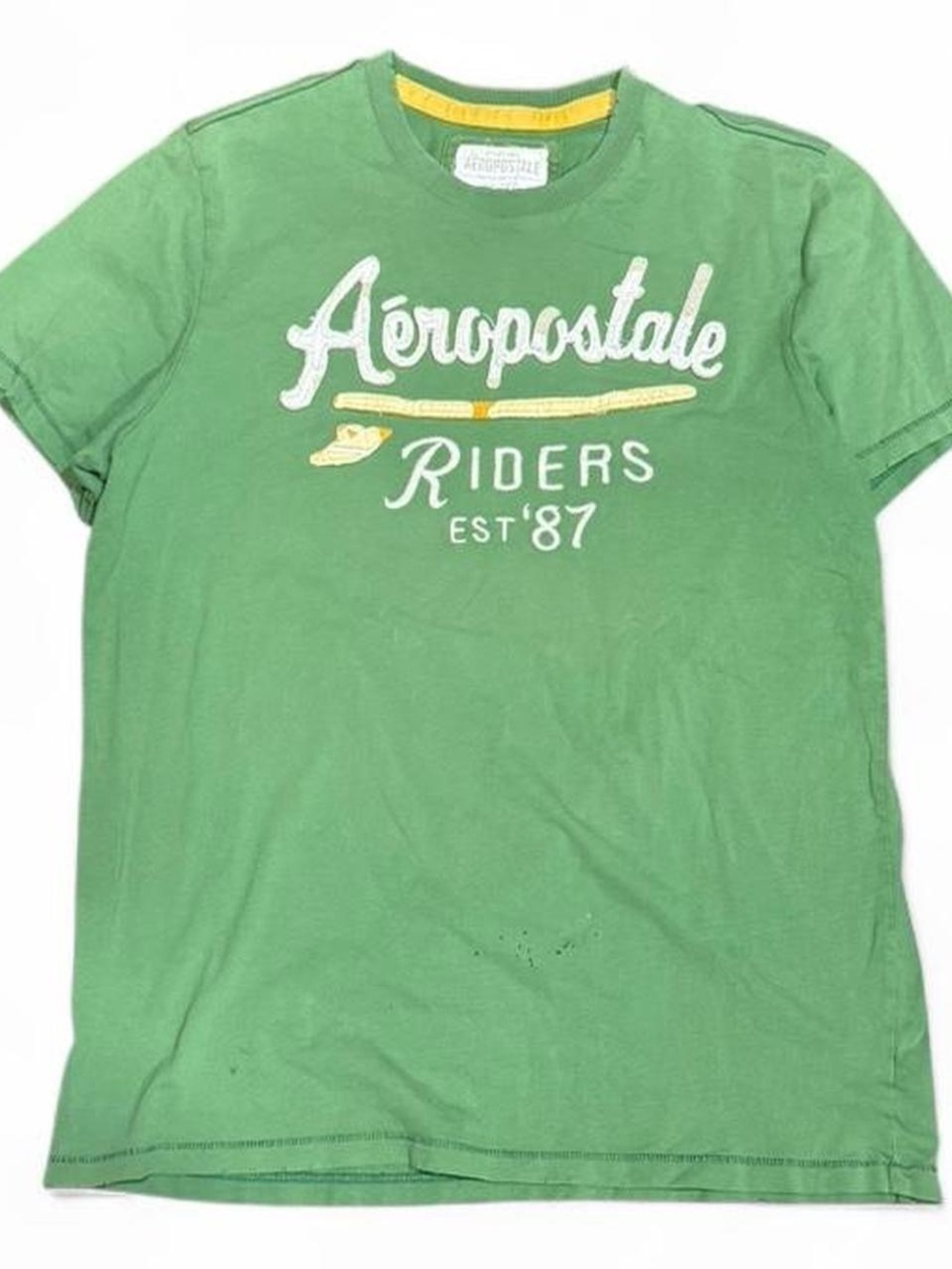 Y2K Aeropostale Distressed Green Graphic Tee